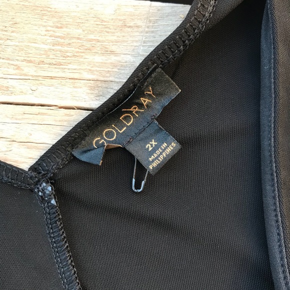 STITCH FIX GOLDRAY TOP v neck 2x - Picture 3 of 4